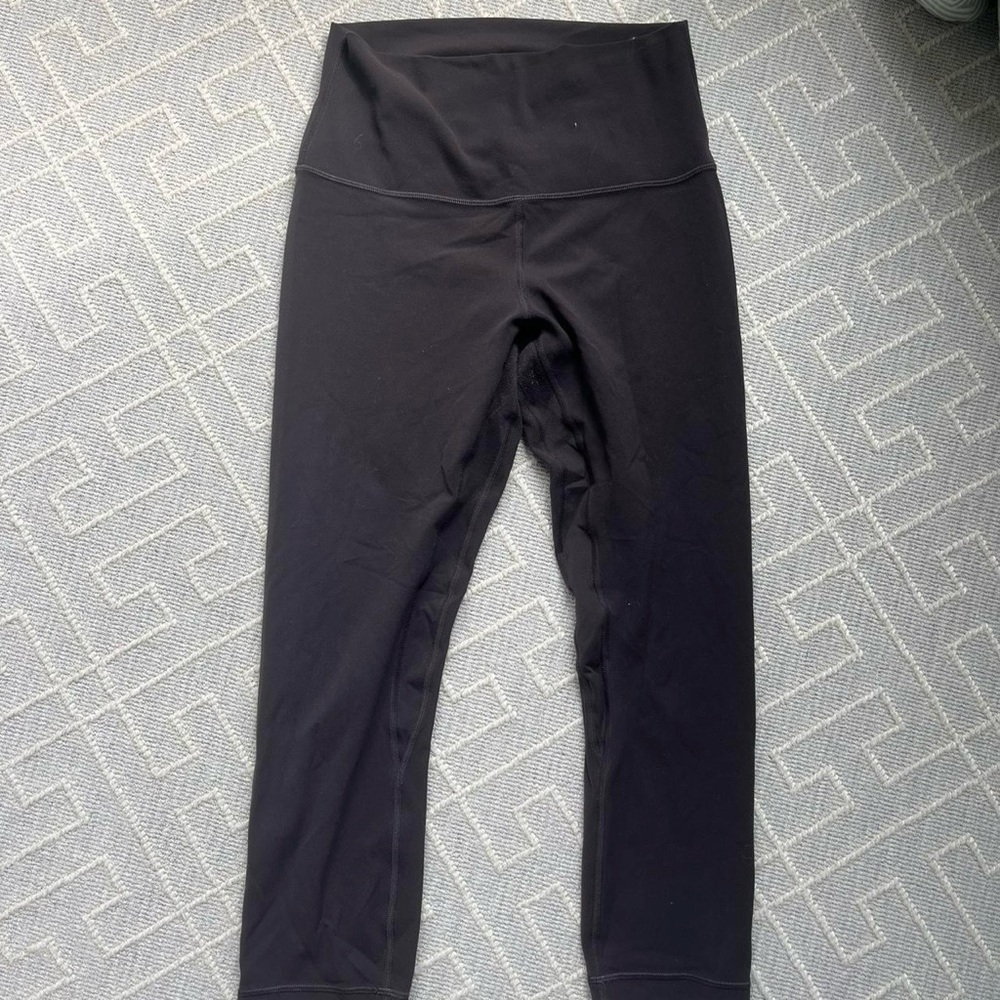 Charcoal Gray Cropped Leggings